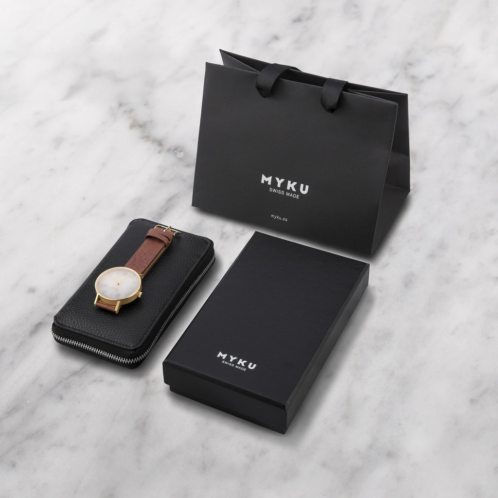 Watches - White Marble Gold Packaging - slider