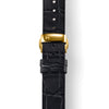 MYKU Croco Grain Premium Leather Strap with Butterfly Clasp Gold Top - slider