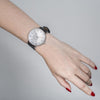MYKU White Marble Stainless Steel Watch Women - slider